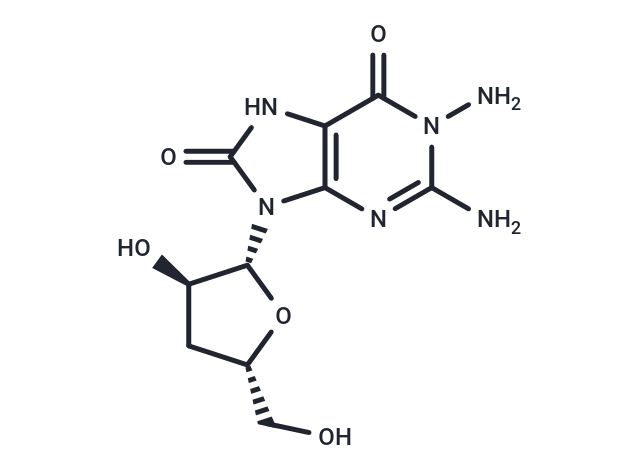 1-Amino-3'-deoxy-7,8-dihydro-8-oxoguanosine