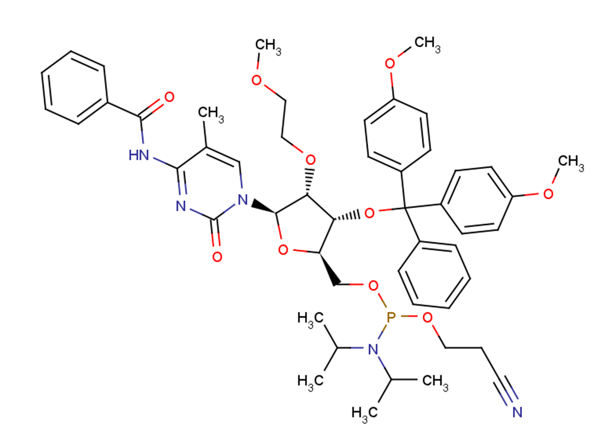 N4-Benzoyl-3'-O-(4,4'-dimethoxy   trityl)-2'-O-(2-methoxyethyl)-5-methylcytidine-5'-CED phosphoramidite
