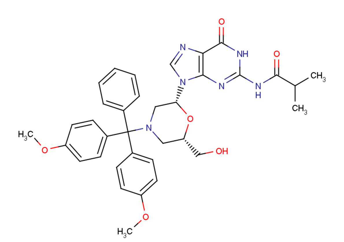 N2-Isobutyryl-7'-OH-N-DMTr-morpholino   guanine