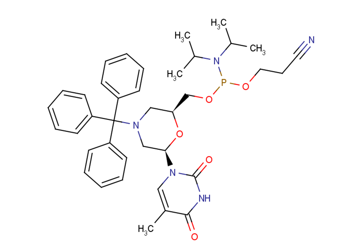 N-Trityl-morpholino-T-5'-O-phosphoramidite