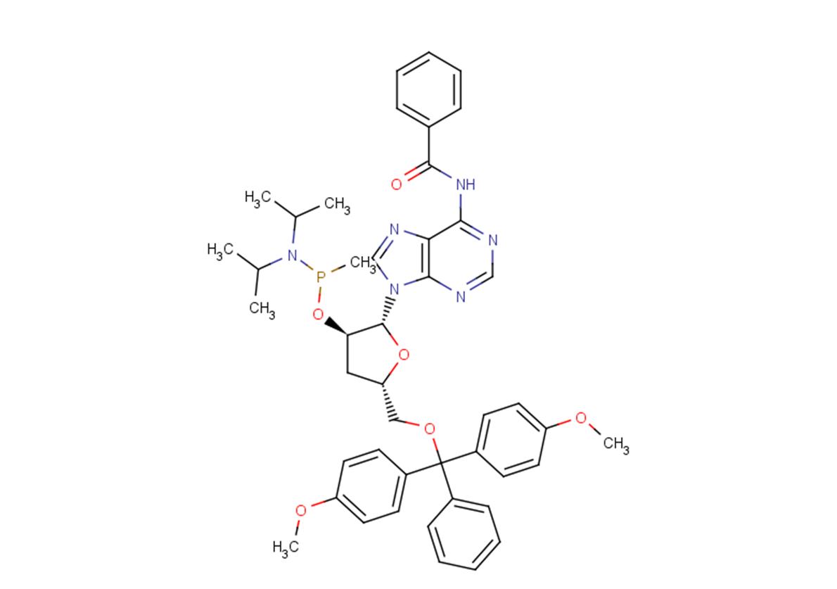 5'-DMTr-3'dA(Bz)-methyl   phosphonamidite