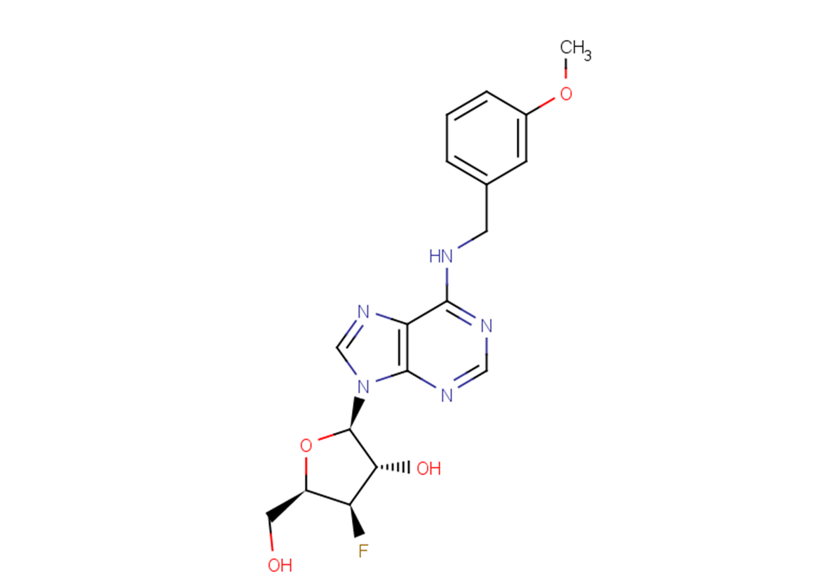 3'-Deoxy-3'-fluoro-xylo-N6-(m-methoxybenzyl)adenosine