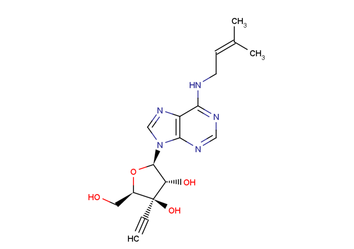 3'-beta-C-Ethynyl-N6-isopentenyl   adenosine