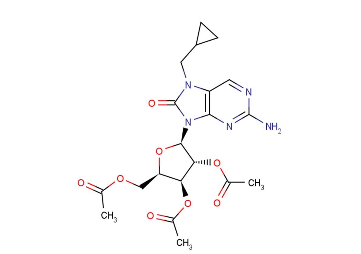 2-amino-9-[(2R,3R,4R,5R)-3,4-dihydroxy-5-(hydroxymethyl)oxolan-2-yl]-7-(2,2,2-trifluoroethyl)-6,7,8,9-tetrahydro-1H-purine-6,8-dione