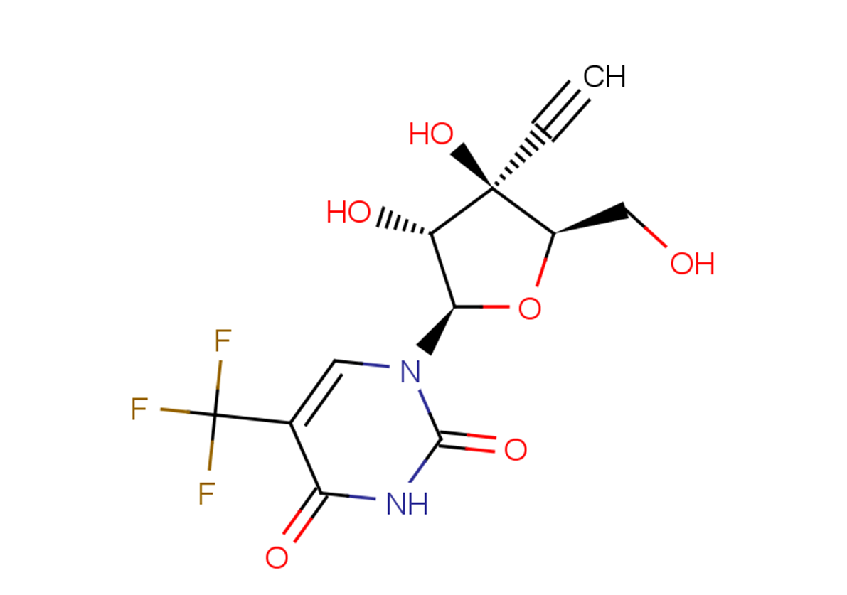 3'-beta-C-ethynyl-5-trifluoromethyluridine