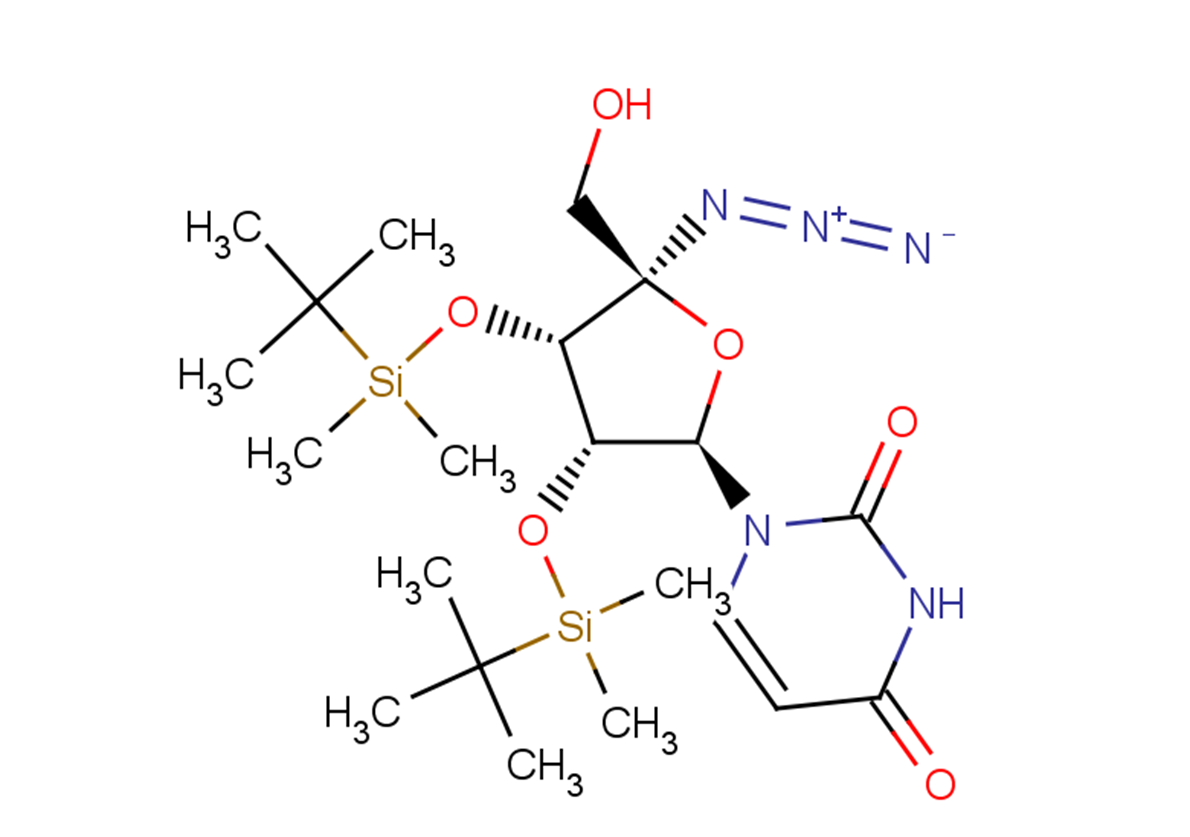 4'-alpha-C-Azido-2',3'-bis(O-t-butyldimethylsilyl)uridine