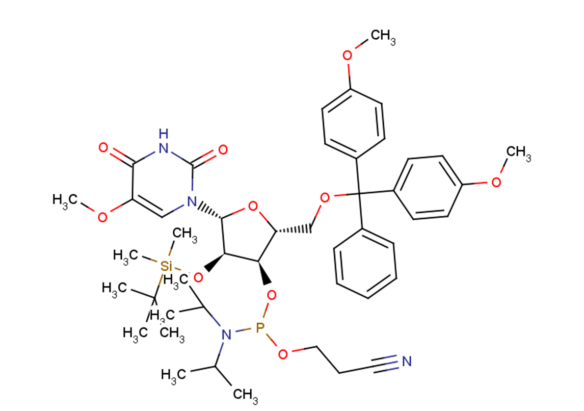 5'-O-DMTr-2'-O-TBDMS-5-methoxyuridine-3'-(cyanoethyl-N,N-diisopropyl)phosphoramidite