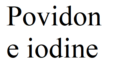 Povidone iodine