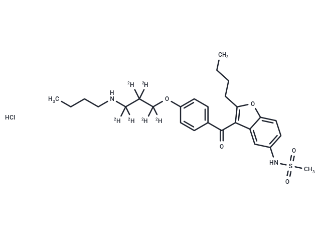 N-Desbutyl Dronedarone-d6 HCl