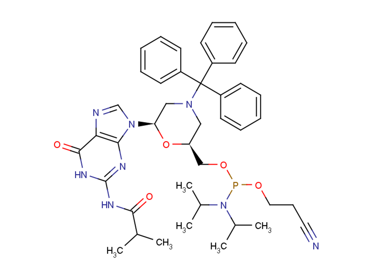 N-Trityl-N2-isobutyryl-morpholino-G-5'-O-phosphoramidite