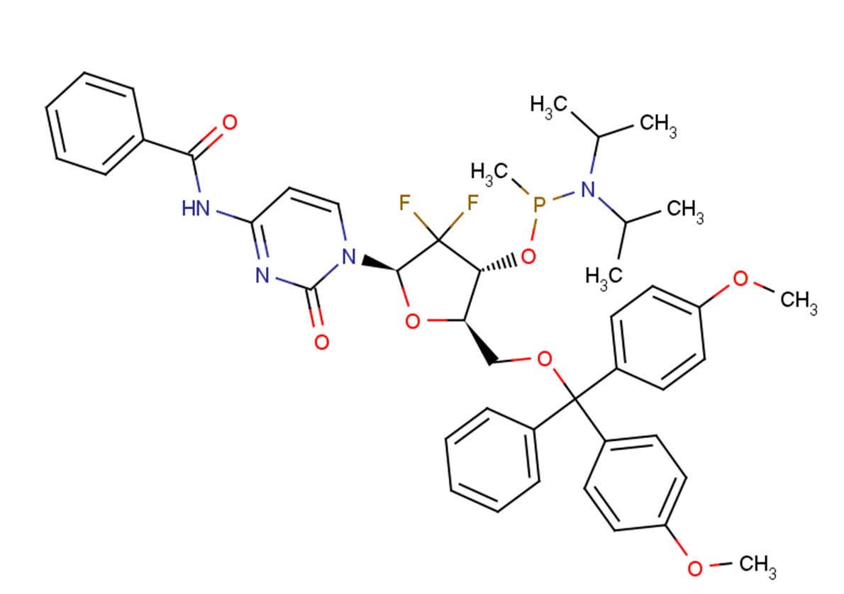 5'-O-DMTr-2',2'-difluoro-dC(Bz)-methyl   phosphonamidite
