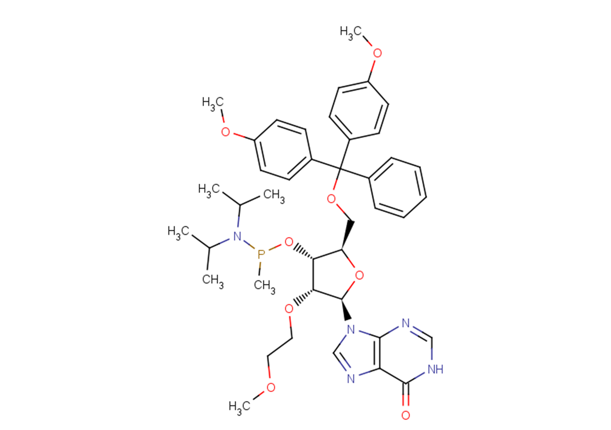 5'-O-DMTr-2'-O-MOE   inosine 3'-P-methyl phosphonamidite