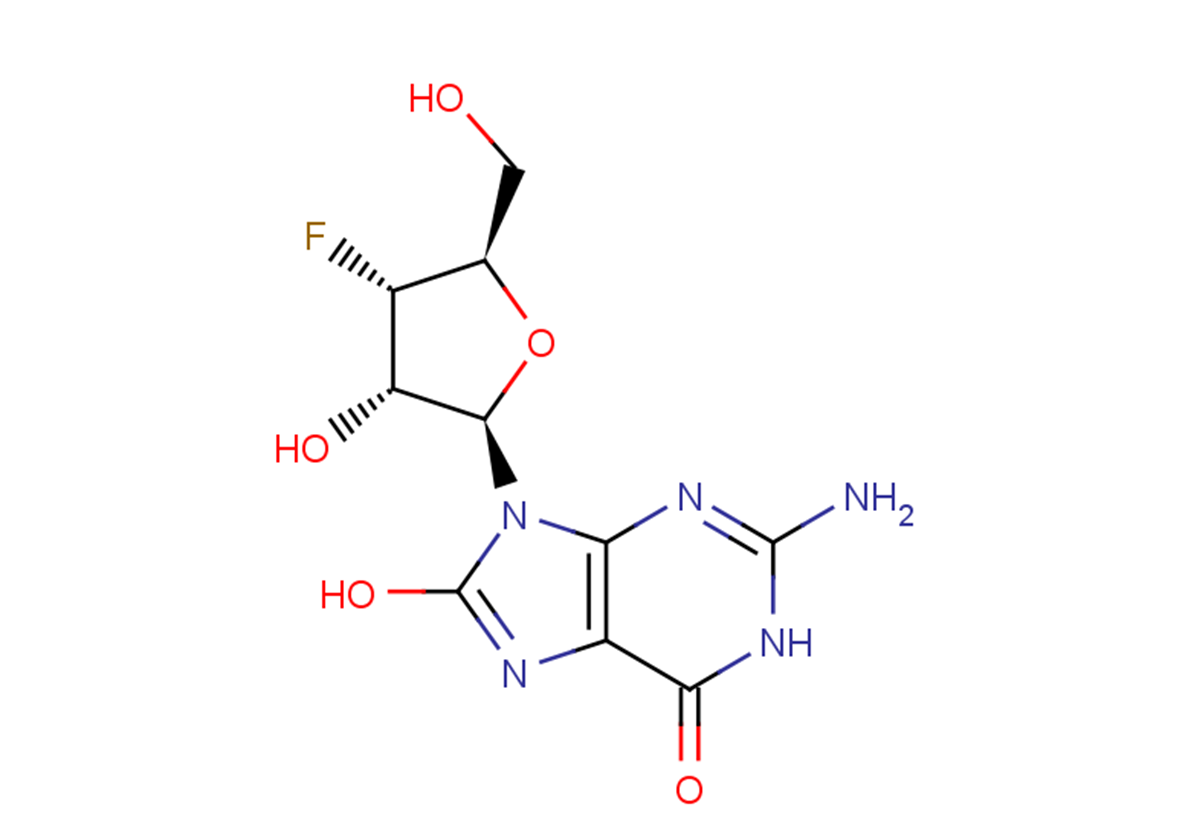 8-Hydroxy-3'-deoxy-3'-fluoroguanosine