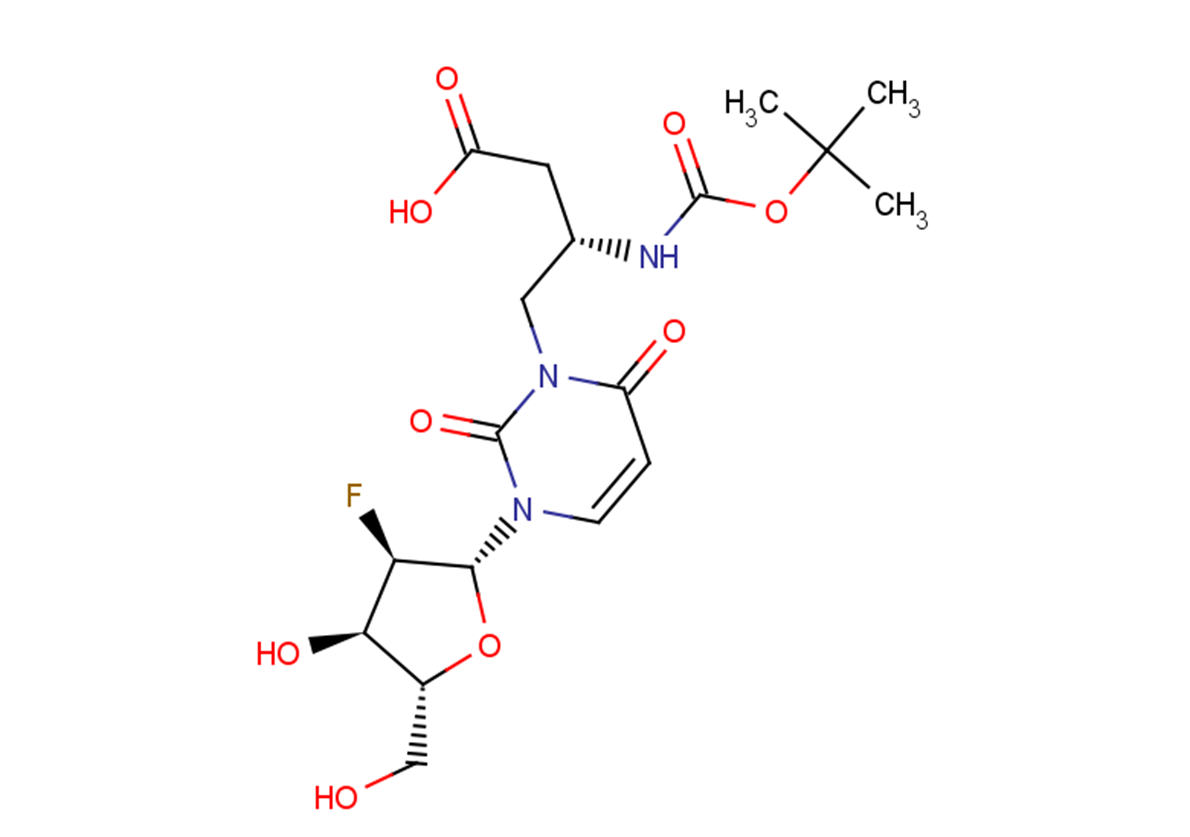 2'-Deoxy-2'-fluoro-N3-(2S)-[2-(tert-butoxy-carbonyl)-amino-3-carbonyl]propyluridine