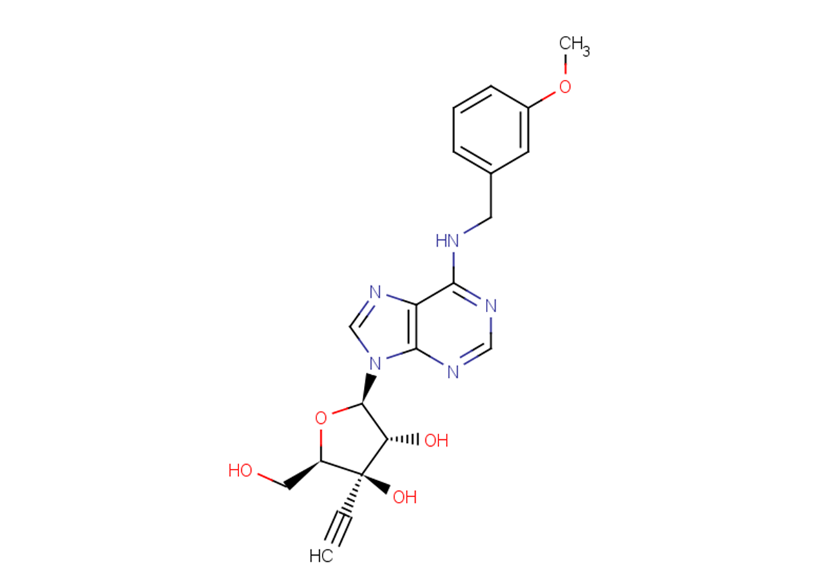 3'-beta-C-Ethynyl-N6-(m-methoxybenzyl)adenosine
