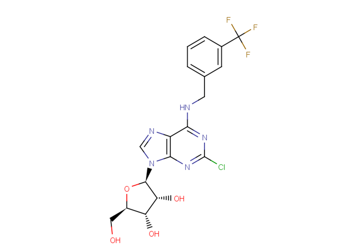 2'-Chloro-N6-(3-trifluoromethyl)benzyl   adenosine