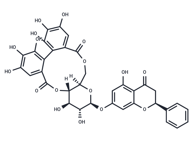 Pinocembrin-7-O-(4",6"-hexahydroxydiphenoyl)-β-D-glucoside