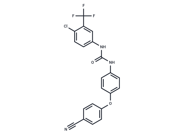 1-(4-Chloro-3-(trifluoromethyl)phenyl)-3-(4-(4-cyanophenoxy)phenyl)urea