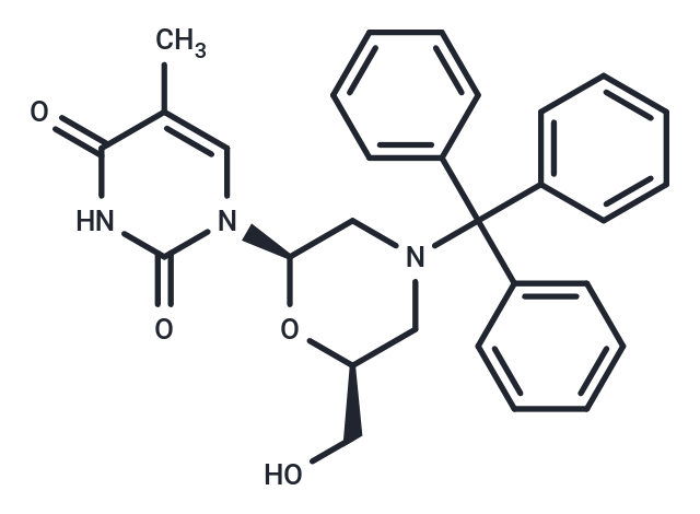 7'-OH-N-trityl morpholino thymine