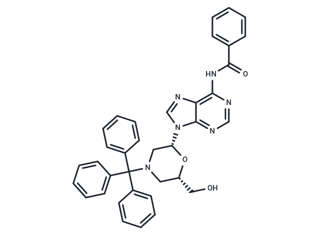 N6-Benzoyl-7'-OH-N-trityl morpholino adenosine