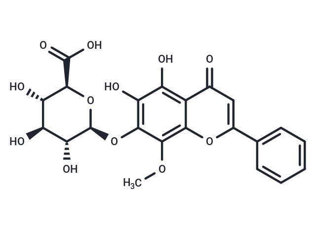 5,6-Dihydroxy-8-methoxyflavone-7-O-glucuronide
