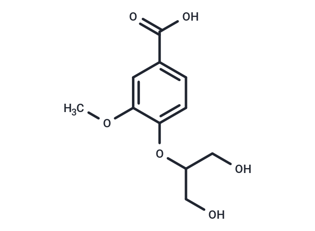 Glycerol-2-(3-methoxy-4-hydroxybenzoicacid)ether