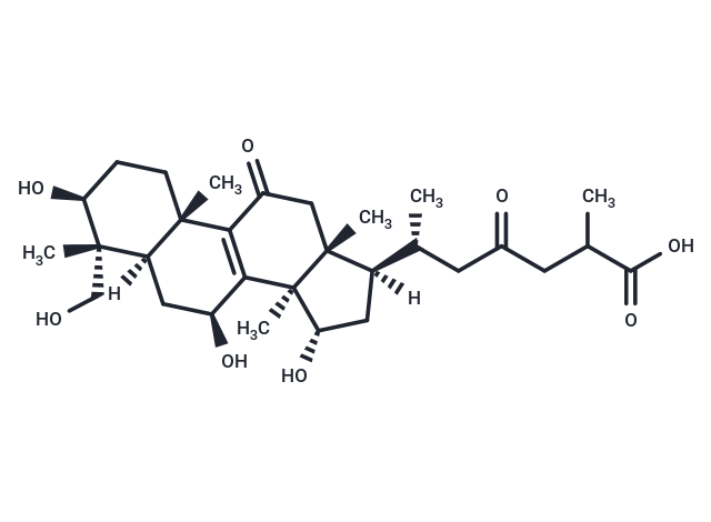 Trihydroxy-4-(hydroxymethyl)-dioxo-lanost-8-en-26-oic acid