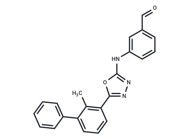2-Methylbiphenyl-oxadiazole-NH-Ph-CHO