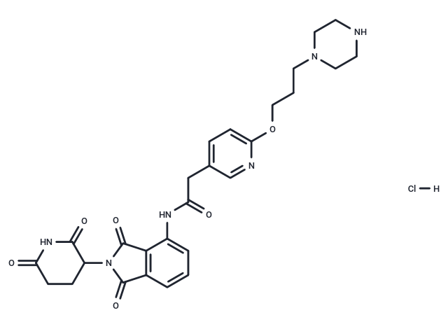 Pomalidomide-pyridine-PEG1-piperazine hydrochloride