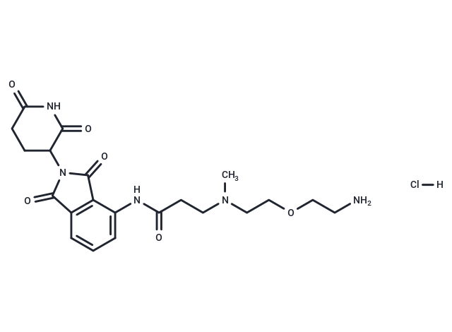 Pomalidomide-methylamino-PEG1-NH2 hydrochloride