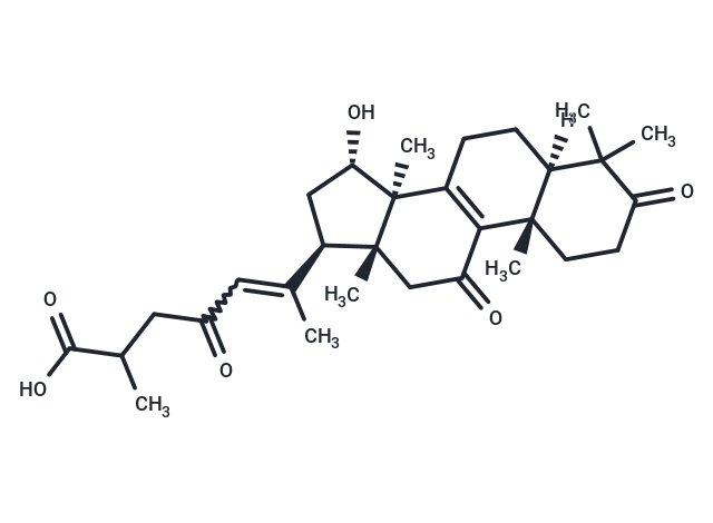 15-Hydroxy-3,11,23-trioxolanost-8,20-dien-26-oic acid