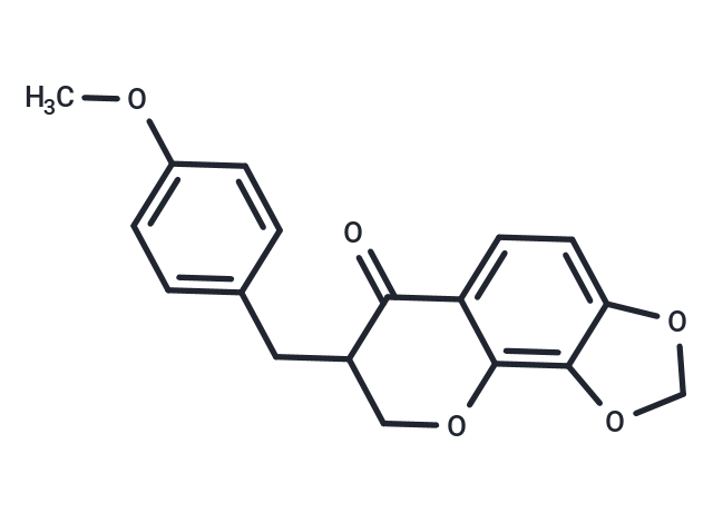 3-(4-methyloxybenzyl)-7,8-methylenedioxychroman-4-one