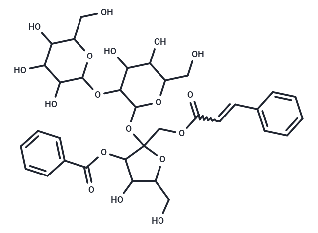 2'-cinnamoyl-3'-benzoyl-(2-O-α-glucosyl)-Sucrose