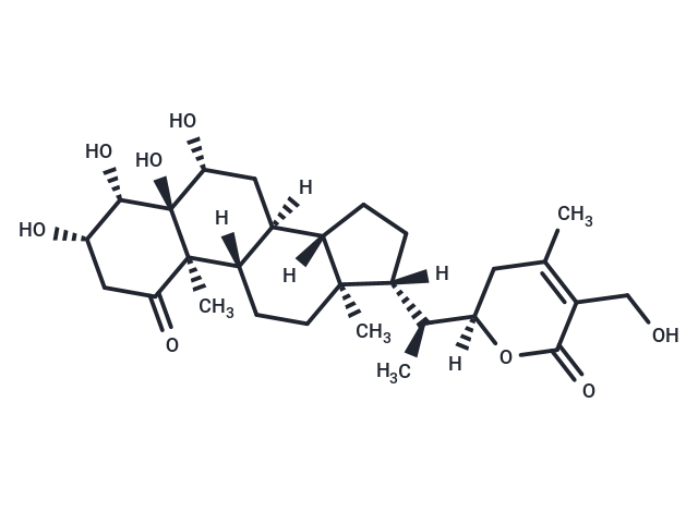 3β,4β,5α,6β,27-pentahydroxy-1-oxo-with-24-enolide