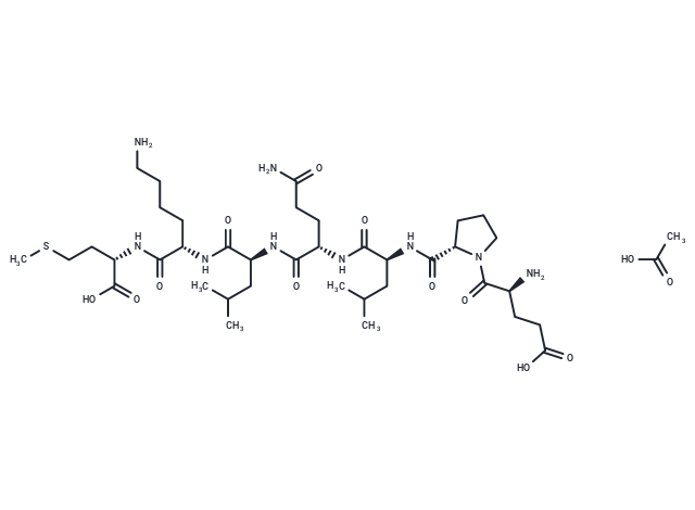H-Glu-Pro-Leu-Gln-Leu-Lys-Met-OH acetate