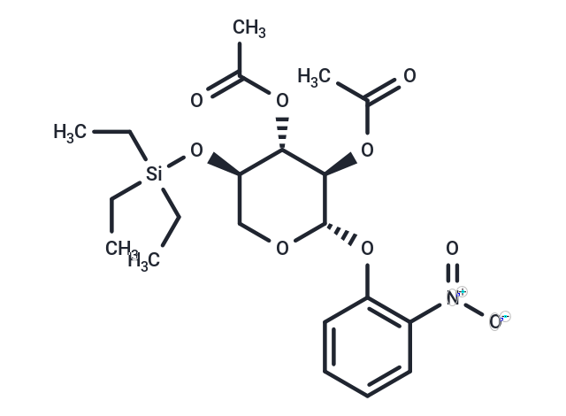 2'-Nitrophenyl 2,3-di-O-acetyl-4-O-triethylsilyl-β-D-xylopyranoside