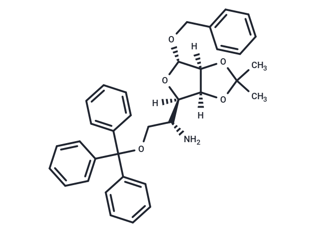 Benzyl 5-amino-5-deoxy-2,3-O-isopropylidene-6-O-trityl-α-D-mannofuranoside