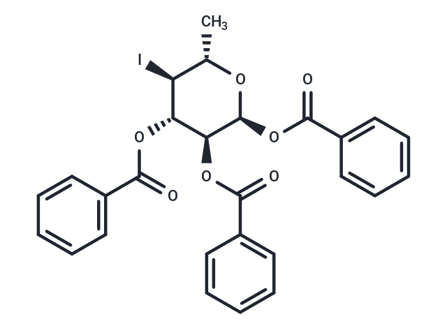 1,2,3-Tri-O-benzoyl-4,6-dideoxy-4-iodo-α-L-glucopyranose