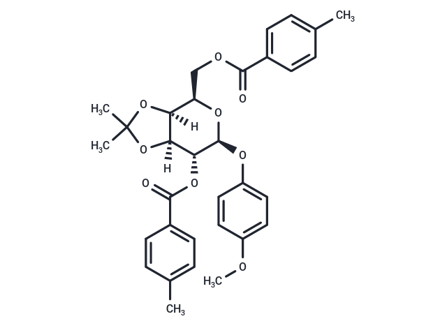 4-Methoxyphenyl 3,4-O-isopropylidene-2,6-bis-O-(4-methylbenzoyl)-β-D-galactopyranoside