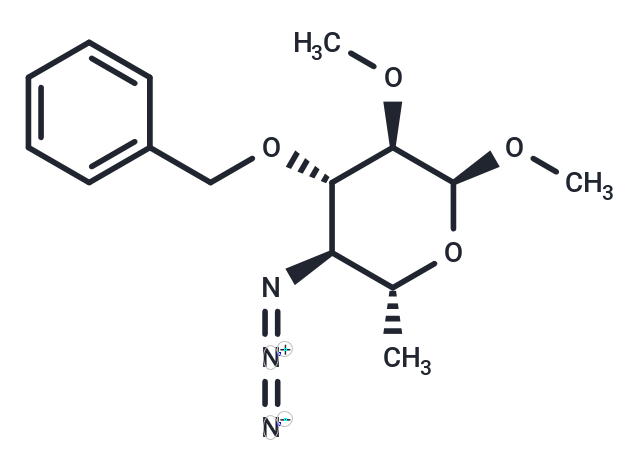 Methyl 4-azido-4,6-dideoxy-2-O-methyl-3-O-(phenylmethyl)-α-D-glucopyranoside