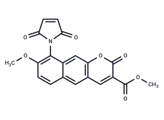 Methyl 9-maleinimido-8-methoxy-6,7-benzocumarin-3-carboxylate