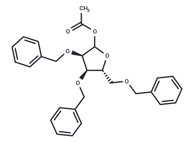 D-Ribofuranose,2,3,5-tris-O-(phenylmethyl)-,1-acetate