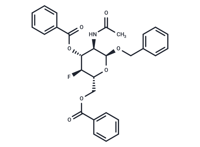 Benzyl 2-acetamido-3,6-di-O-benzoyl-2,4-dideoxy-4-fluoro-α-D-glucopyranose