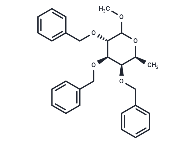 Methyl 6-deoxy-2,3,4-tris-O-(phenylmethyl)-L-galactopyranoside