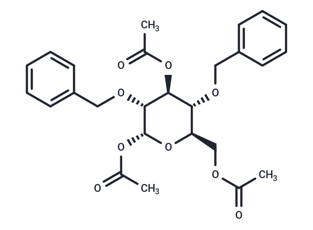 α-D-Glucopyranose,2,4-bis-O-(phenylmethyl),triacetate