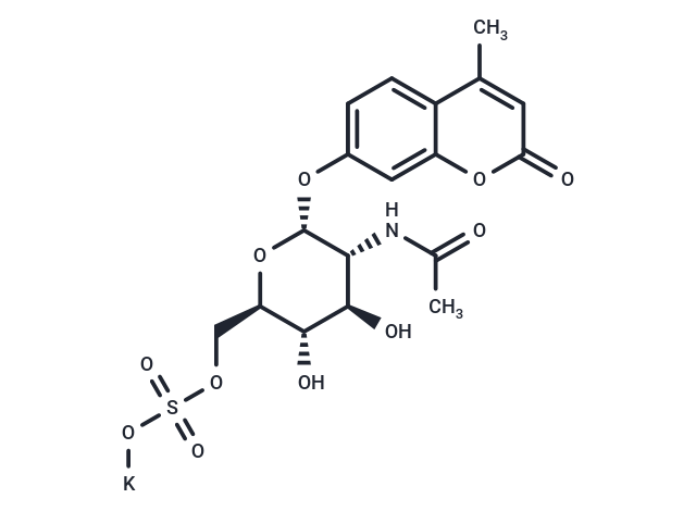 4-Methylumbelliferyl 6-sulfo-2-acetamido-2-deoxy-α-D-glucopyranoside potassium