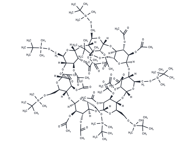 Heptakis(6-O-tert-butyldimethylsilyl)-β-cyclodextrin tetradecaacetate