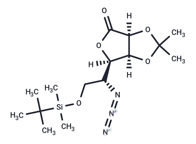 5-Azido-6-(tert-butyldimethylsilyl)-2,3-O-isopropylidene L-gulono-1,4-lactone