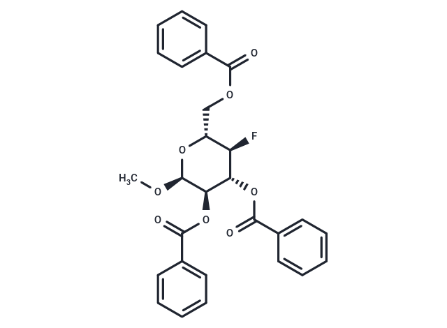 α-D-Glucopyranoside,methyl 4-deoxy-4-fluoro,2,3,6-tribenzoate