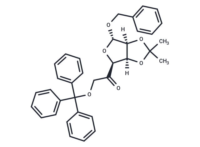 Benzyl 2,3-O-Isopropylidene-6-O-trityl-5-keto-α-D-mannofuranose
